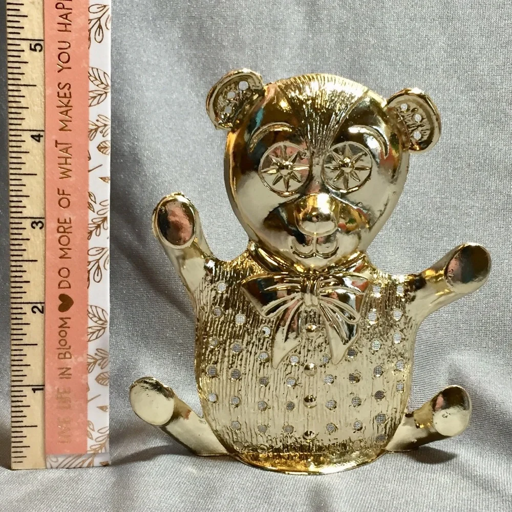 Vintage Torino Teddy Bear Jewelry Holder